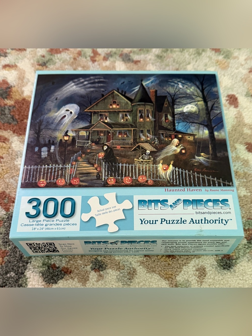 COMPLETE Haunted Haven 300 Piece Halloween Puzzle